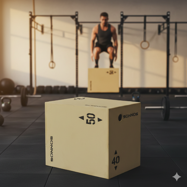 Producto - Cajón de Salto Sonnos Madera 50x40x30 cm - Funcional Pro