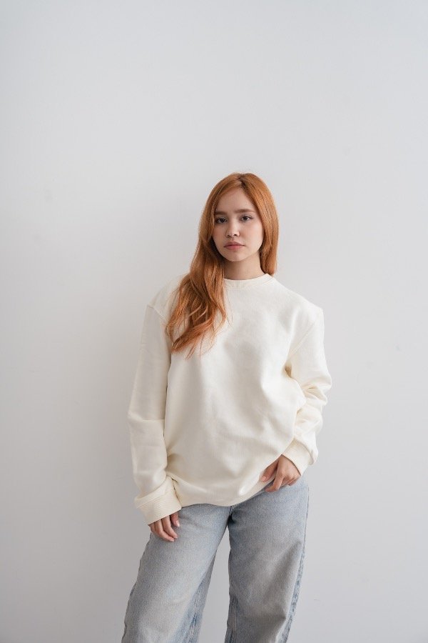 Producto - Buzo liso Crema