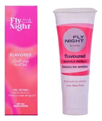 Producto - Gel Intimo Lubricante Comestible Sabor Frutilla 70ml Fly Night