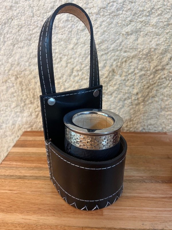 Producto - PALANQUERO PORTA MATE CUERO