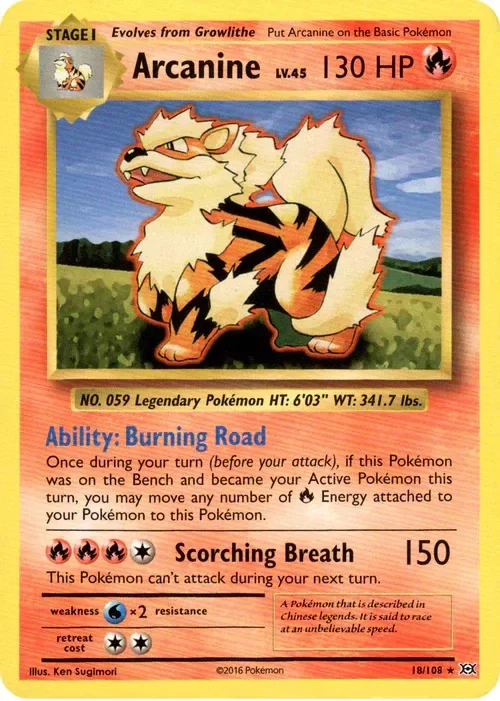 Producto - Arcanine - 18/108 - Evolutions