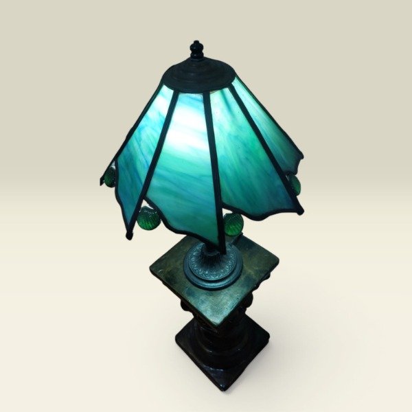Producto - Lámpara de mesa Art Déco con pantalla estilo Tiffany - 3
