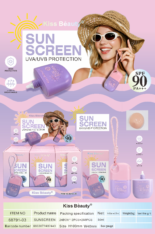 Producto - PROTECTOR SOLAR SUN SCREEN SPF90 55ML 68791