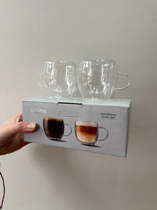 Producto - Set x2 Taza doble vidrio 180ml Hudson - 3