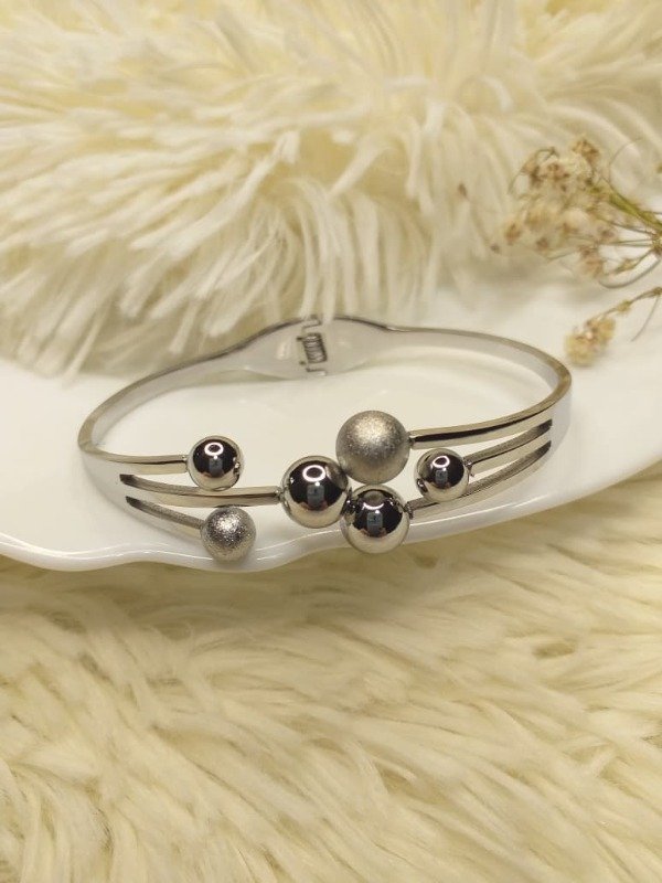 Producto - Esclava Cierre Italiano Bolitas Acero