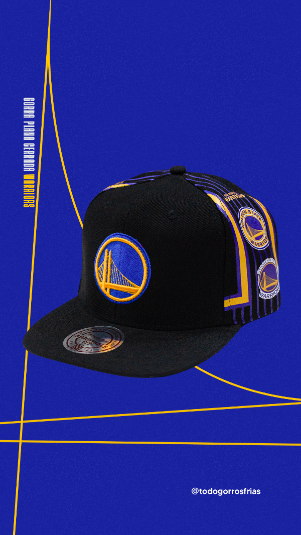 Producto - GORRA PLANA WARRIORS NEGRA