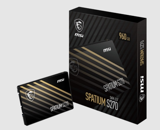 Producto - SSD 480Gb Disco Estado Solido -sata 3.0 -2Ch controller -black -MSI Spatium S270