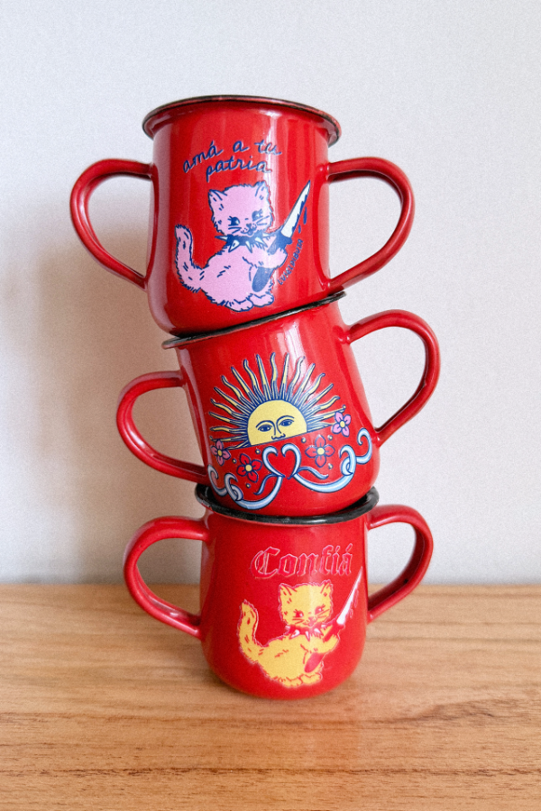 Producto - Matecitos Vintage Rojo