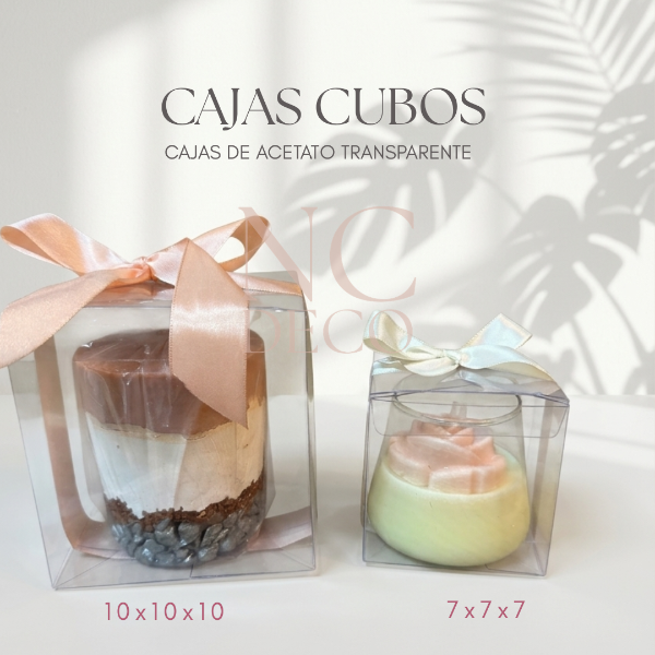 Producto - Caja Cubo acetato - 2