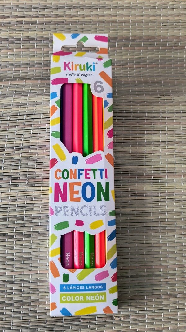 Producto - Lápices flúor kiruki neon x 6 colores