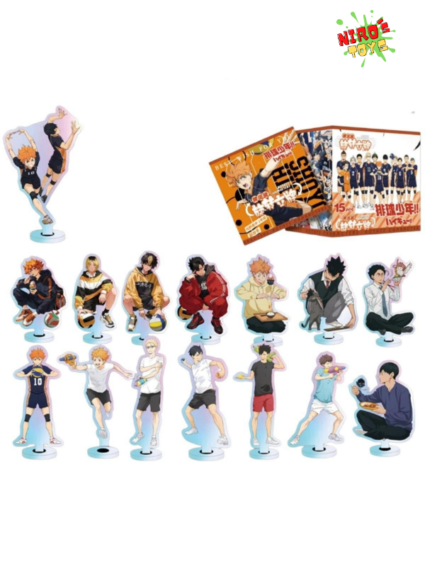 Producto - Figuras de acrílico set x15 (8-12cm) - Figura Haikyuu - Nirostoys