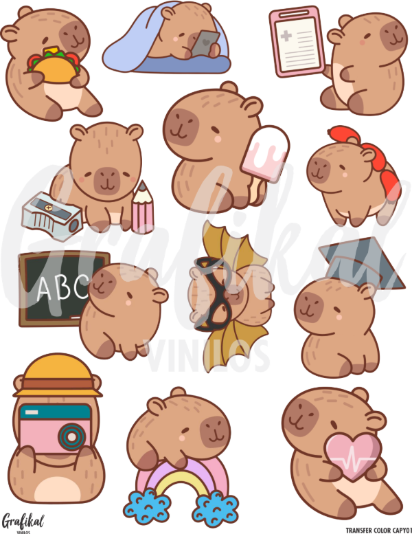 Producto - Transfer Color  Capy 001