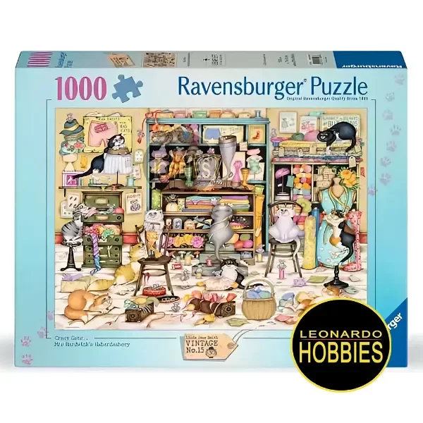 Producto - Gatos Locos en la Modista 1000 Piezas Ravensburger 12001083