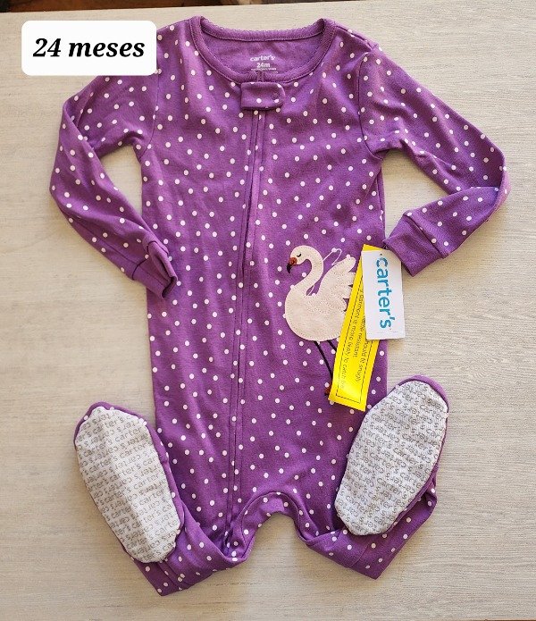 Enterito carters algodón talle 24 meses lila