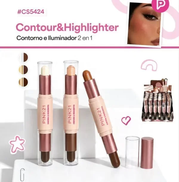 Producto - PINK 21 CONTORNO+ILUMINADOR