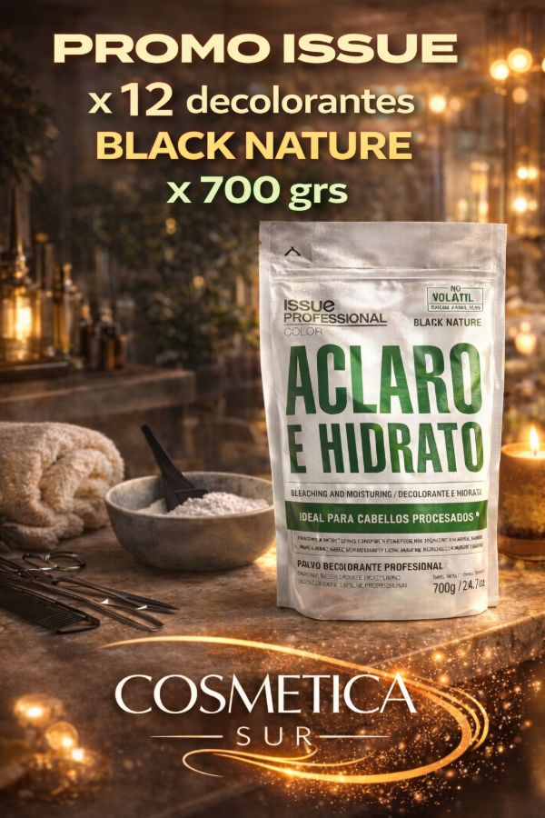 Producto - promo issue x 12 decolorantes black Nature x 700 grs