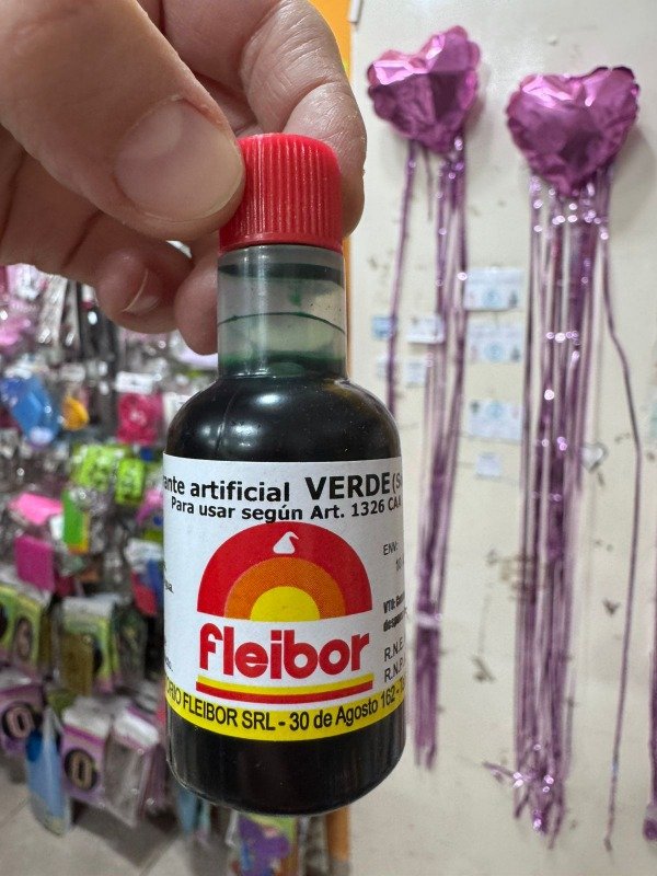 Producto - Colorante Líquido Fleibor Verde x 30cc x1