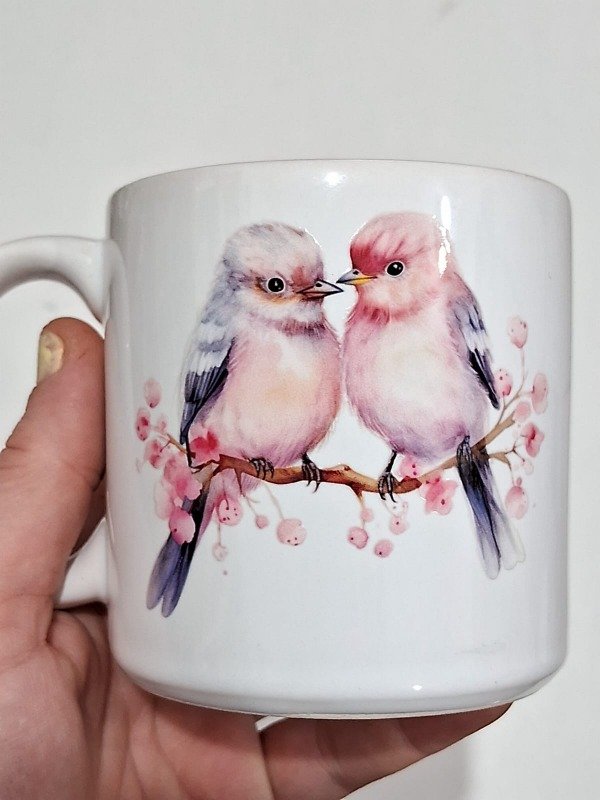 Producto - Taza ceramica pajaros