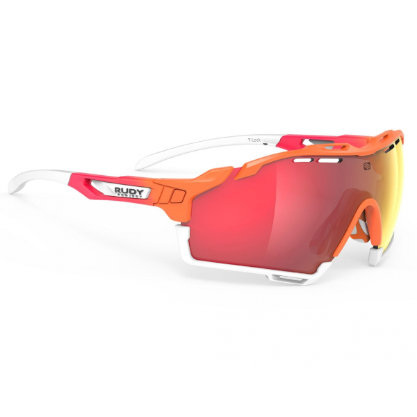 Producto - LENTES RUDY PROJECT CUTLINE MANDARINE FADE/WHITE - MULTILASER RED