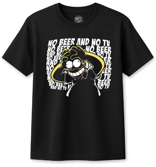 Producto - Remera Homero sin tv sin cerveza
