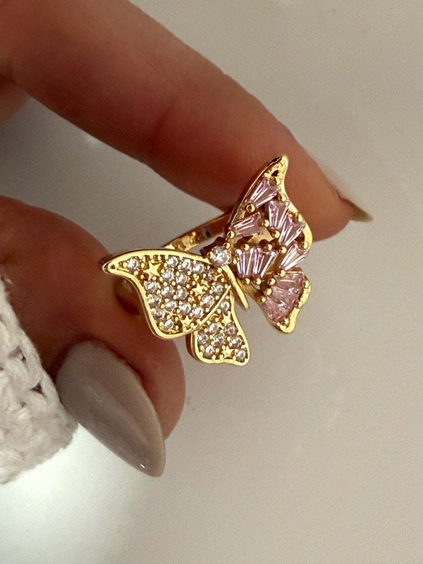 Producto - ND64 Anillo mariposa con micropave y cubiks