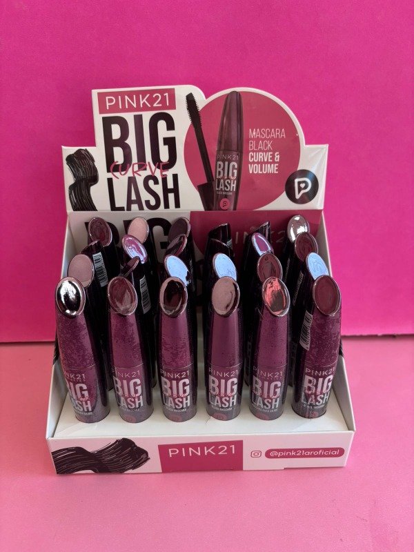 Producto - Caja x24uni. Máscara de pestañas Big Lash curve pink21