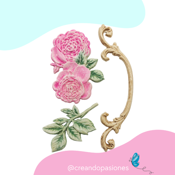 Producto - Molde Ornamento Duo Rosas - 0