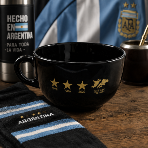 Producto - TAZON MALVINAS CERAMICA NEGRA VITRIFICADO