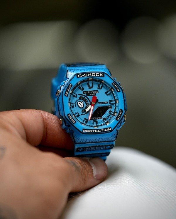 Producto - Reloj Casio G-Shock GA-2100 Blue Camo Resistente al Agua