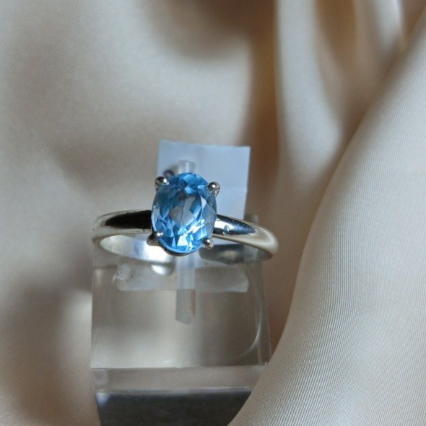 Producto - Anillo topacio azul oval n16,5