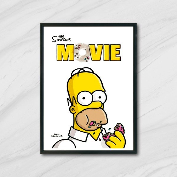 Producto - Cuadro decorativo película Los Simpsons La Película