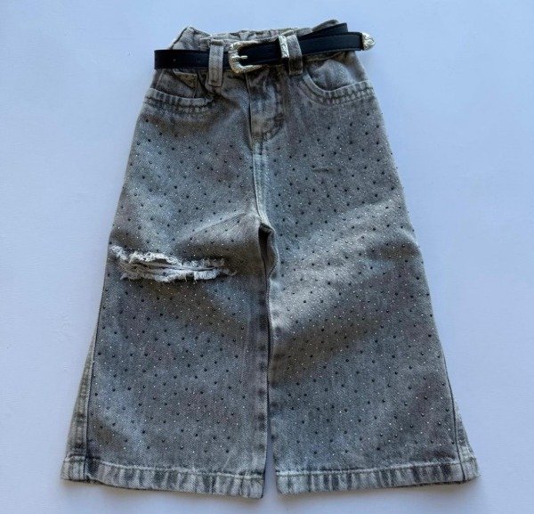 Producto - Jean beba gris con brillo