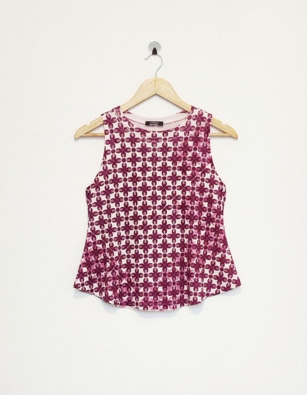 Producto - Musculosa BRAVA -estampa SIXTIES en violeta- - 0