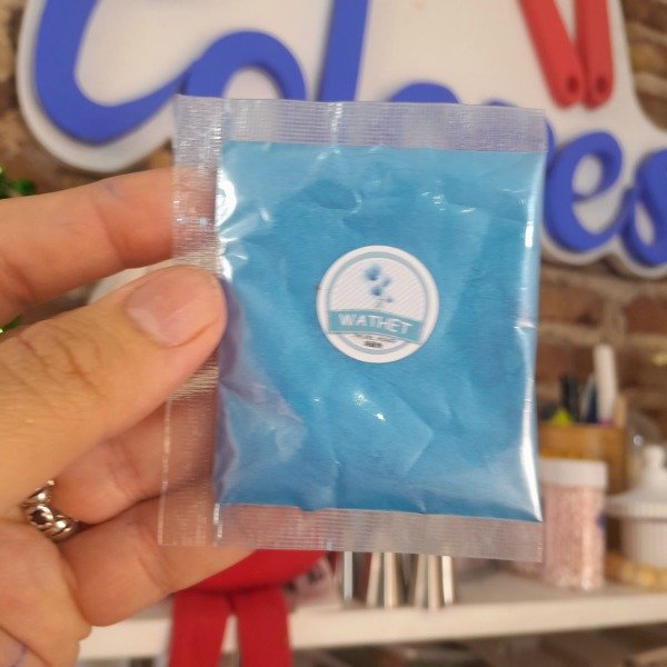 Producto - Pigmento Mica Powder Polvo Metalizado-Celeste - 0