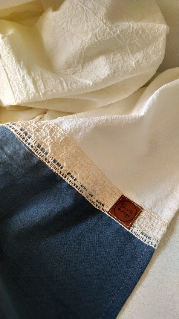 Producto - Cortina combinada azul