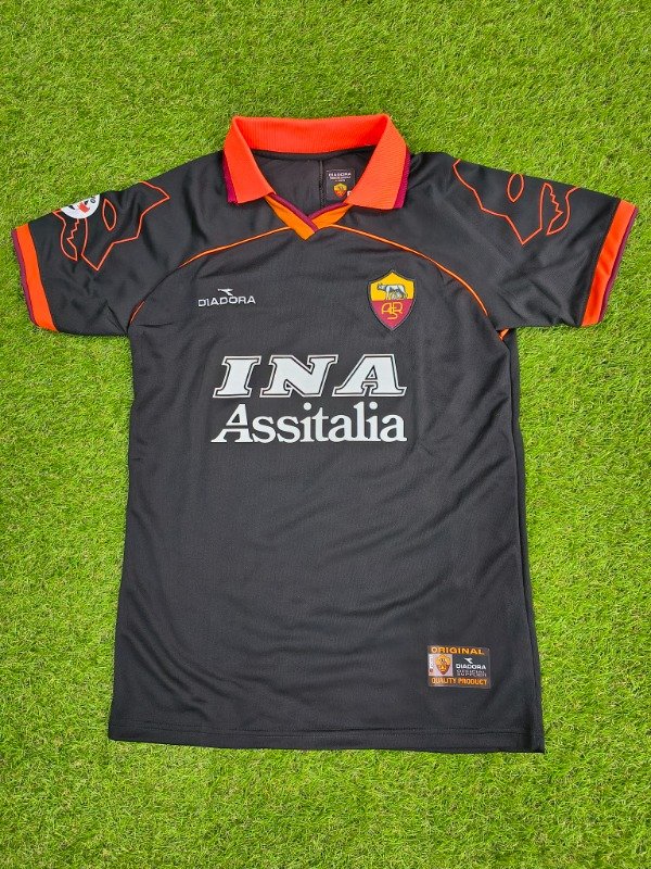 Producto - Camiseta Roma Retro Negra 1999 2000 Francesco Totti