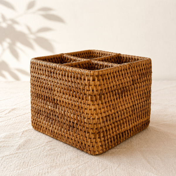 Producto - Organizador de Rattan Cuadrado - 0