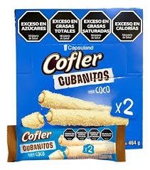 Producto - CUBANITOS RELLENOS COCO COFLER X16