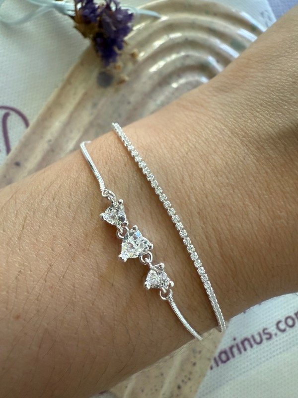 Producto - Pulsera doble corazón