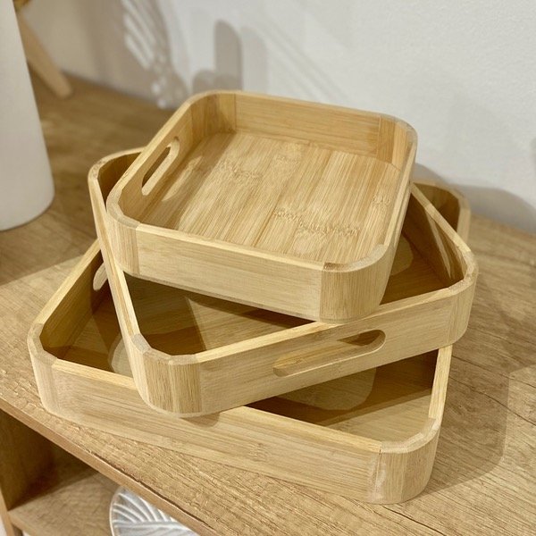Producto - Bandejas de Bamboo Cuadradas