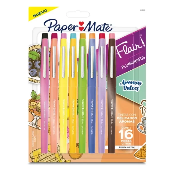Producto - PLUMIGRAFOS PAPER MATE AROMAS DULCES X16 UNID.
