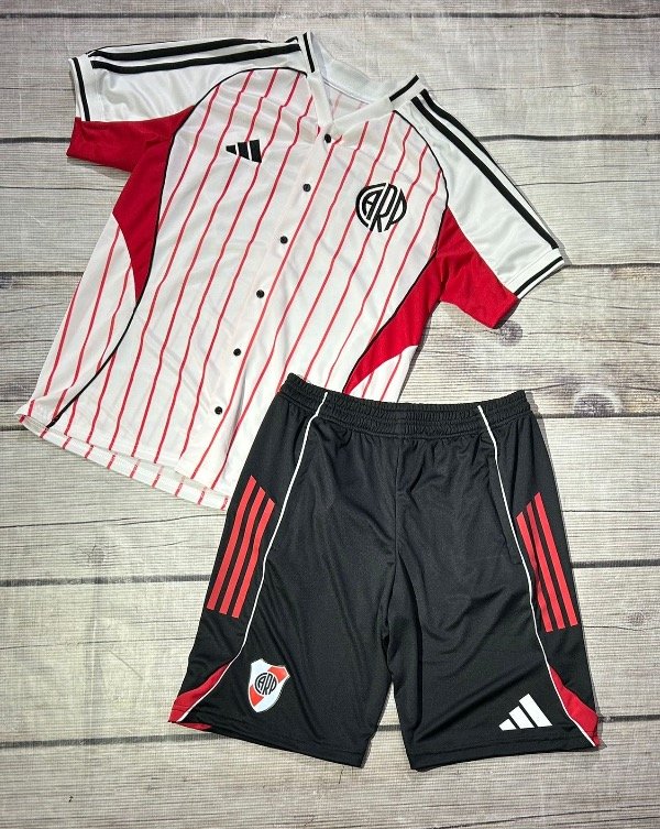Producto - Conjunto Camisa River Blanca Mundial Clubes
