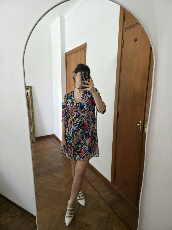 Vestido colores contrastantes — imagen 2