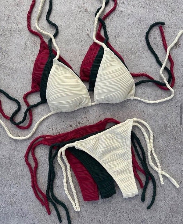 Producto - Bíkini texturada para atar B92