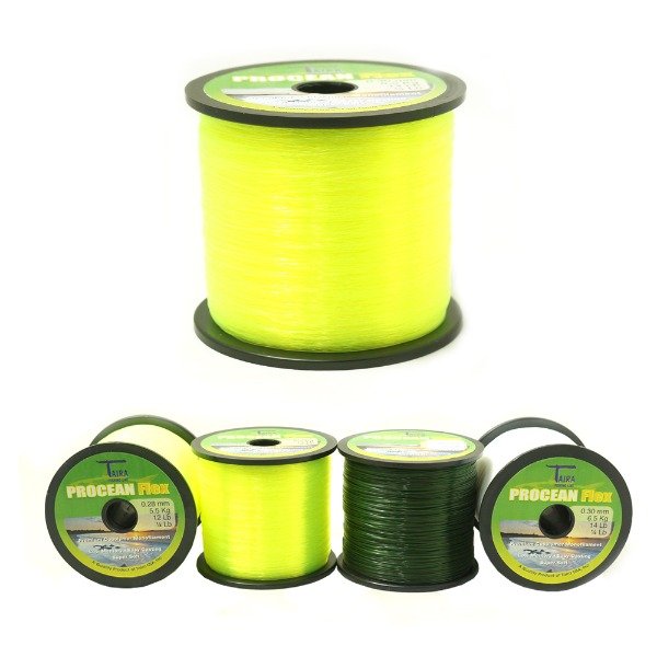 Producto - Nylon Taira Procean Fex 0,40 mm  Bobina x 113 gr (Amarillo Fluo )