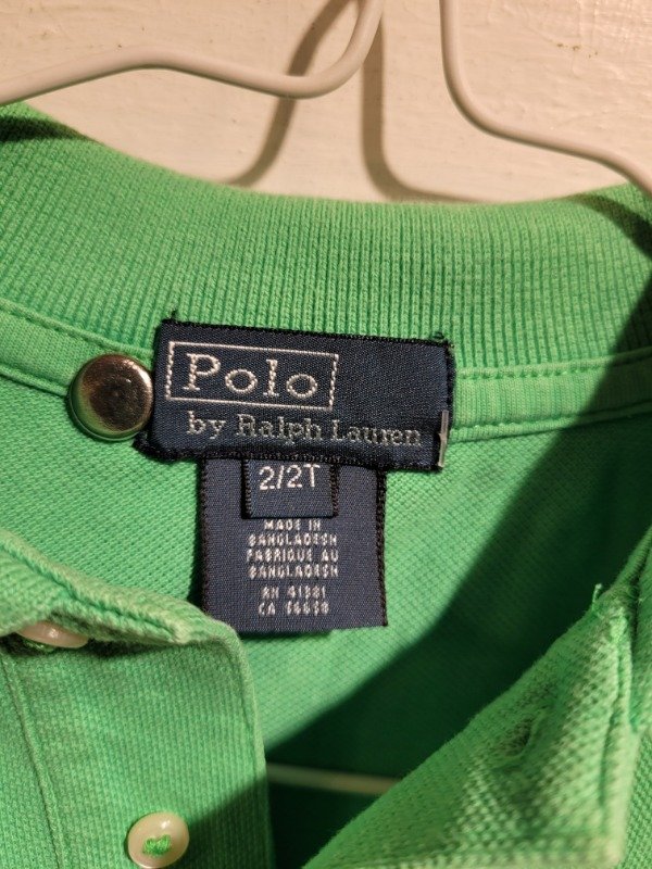 Producto - Chomba POLO RALPH LAUREN verde Talle 2 años - PRECIO: 12X - 3