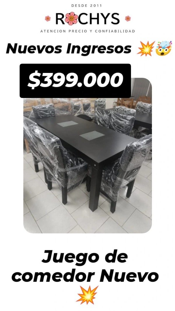 Producto - JUEGO DE COMEDOR