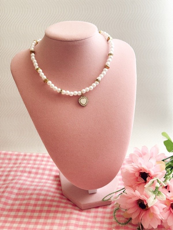 Producto - Collar Corazón Coquette Strass