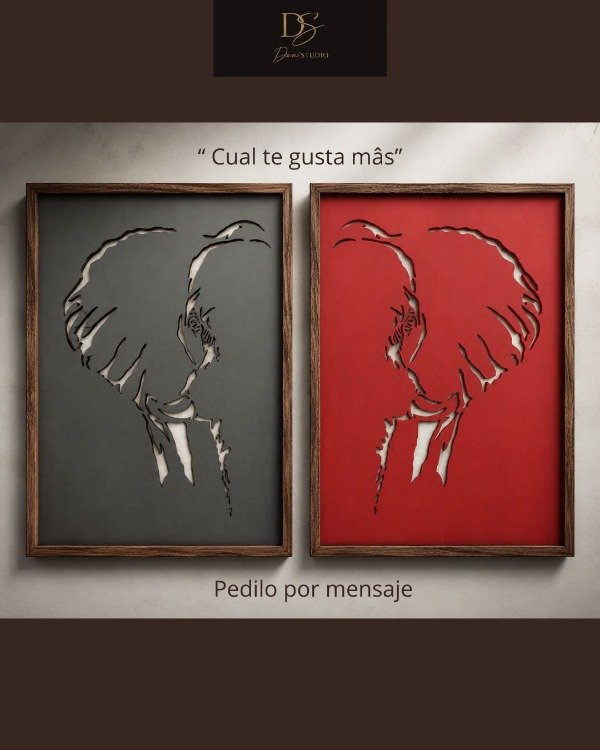 Producto - Elefantes Negro Rojo