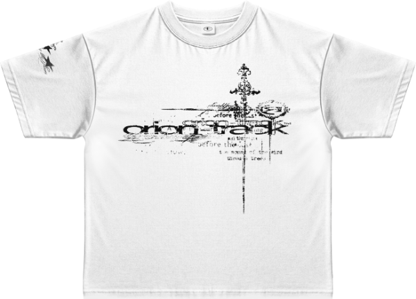 Producto - "TRACK" WHITE BOXY TEE